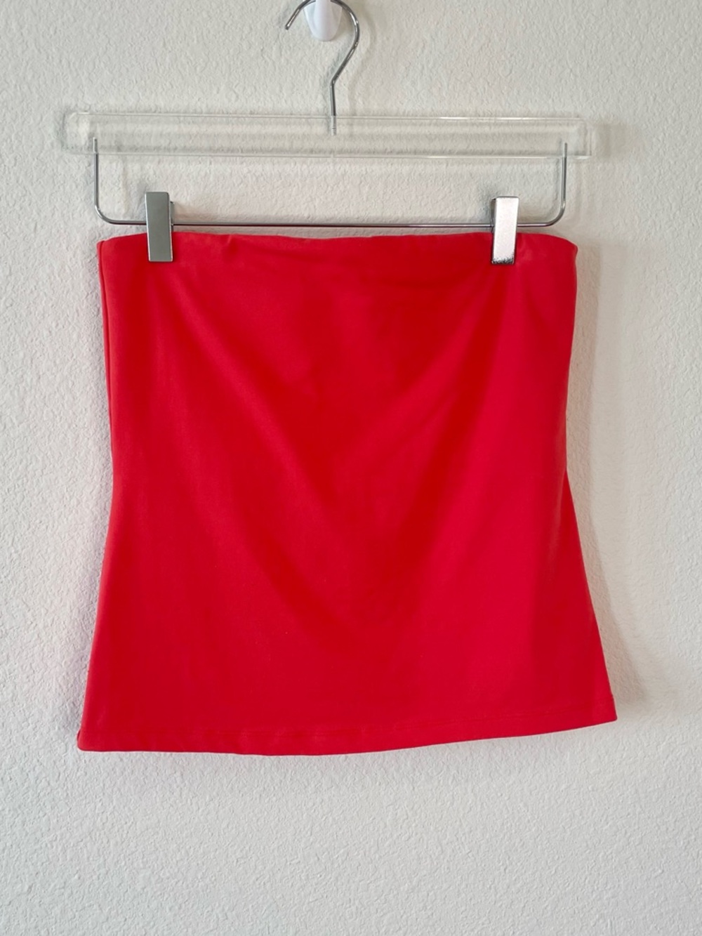 Cache Red Strapless Tube Top